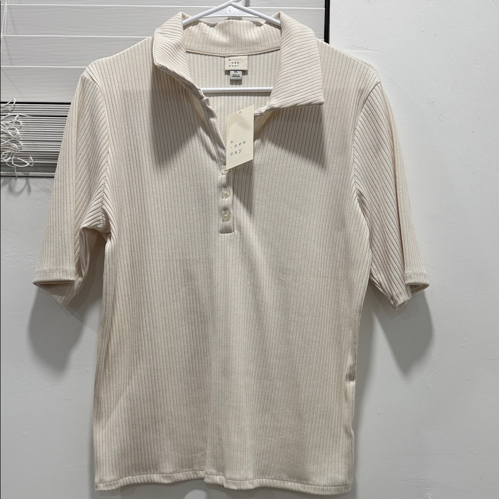 A New Day Short Sleeve Polo Collar